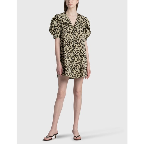 Rohe Emma Dress Pebble Print Collared Mini Dress Short Sleeve 2 US (34) Róhe NWT - Picture 7 of 16